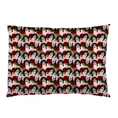 Vintage Hippie Girl Pattern Pnk Pillow Case (two Sides) by snowwhitegirl