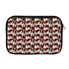 Vintage Hippie Girl Pattern Pnk Apple Macbook Pro 17  Zipper Case by snowwhitegirl