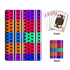 Polka Dots Two Times 5 Black Playing Cards Single Design (rectangle) by impacteesstreetwearten