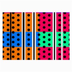 Polka Dots Two Times 5 Black Large Glasses Cloth (2 Sides) by impacteesstreetwearten