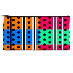 Polka Dots Two Times 5 Black Pencil Cases by impacteesstreetwearten