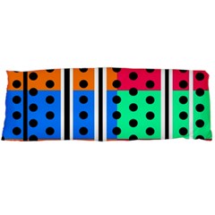 Polka Dots Two Times 5 Black Body Pillow Case (dakimakura) by impacteesstreetwearten