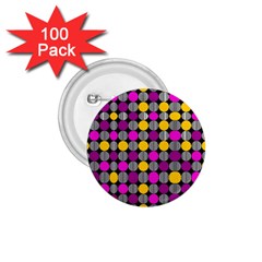 Polka Dots Two Times 4 Black 1 75  Buttons (100 Pack)  by impacteesstreetwearten