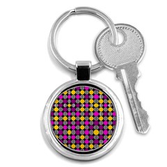 Polka Dots Two Times 4 Black Key Chain (round) by impacteesstreetwearten