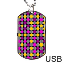 Polka Dots Two Times 4 Black Dog Tag Usb Flash (one Side) by impacteesstreetwearten