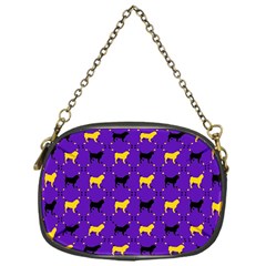 Elegant Pugs Chain Purse (one Side)