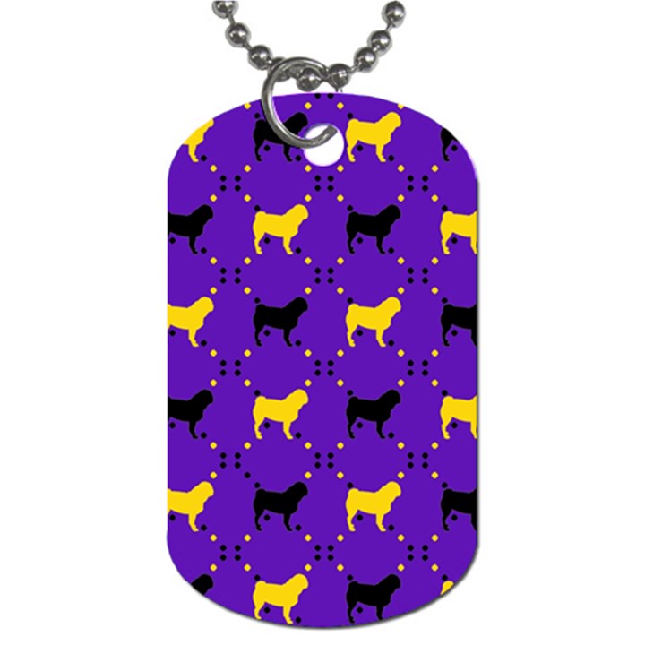 Elegant Pugs Dog Tag (Two Sides)