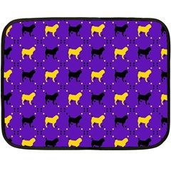 Elegant Pugs Double Sided Fleece Blanket (mini)  by ElegantGP