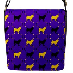 Elegant Pugs Flap Closure Messenger Bag (s)