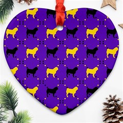 Elegant Pugs Ornament (heart) by ElegantGP