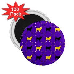 Elegant Pugs 2 25  Magnets (100 Pack)  by ElegantGP