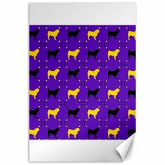 Elegant Pugs Canvas 24  X 36  by ElegantGP