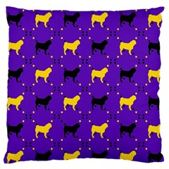 Elegant Pugs Standard Flano Cushion Case (one Side) by ElegantGP