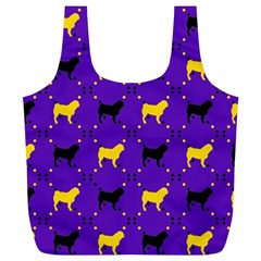 Elegant Pugs Full Print Recycle Bag (xl) by ElegantGP