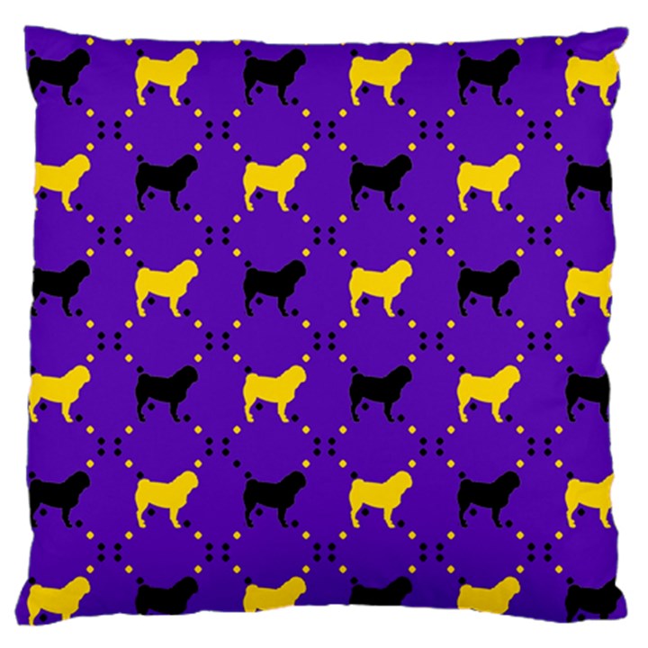 Elegant pugs Standard Flano Cushion Case (Two Sides)