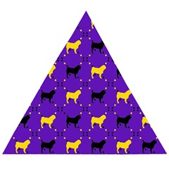 Elegant Pugs Wooden Puzzle Triangle by ElegantGP