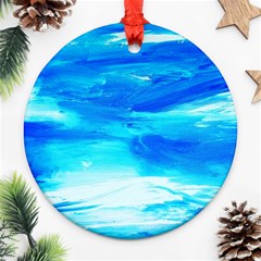 Sky 1 1 Round Ornament (two Sides) by bestdesignintheworld