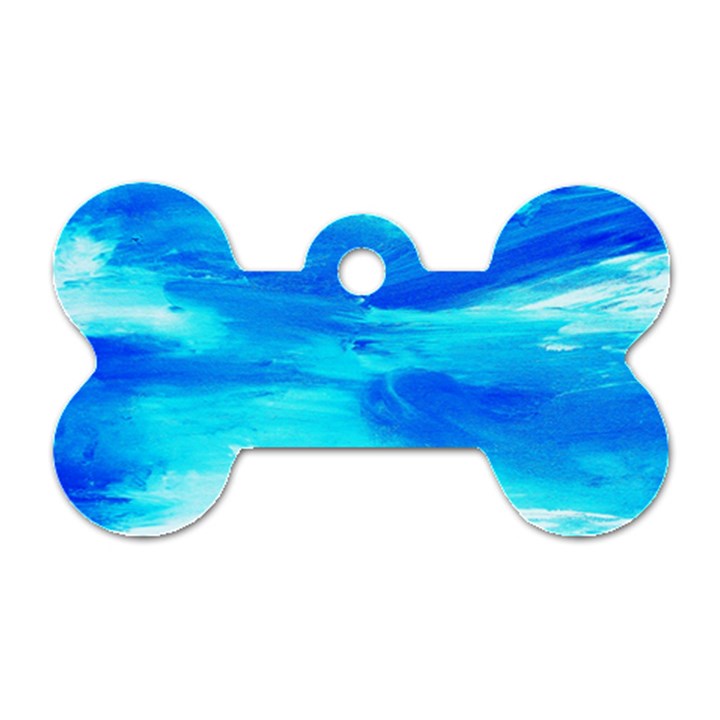 Sky 1 1 Dog Tag Bone (One Side)