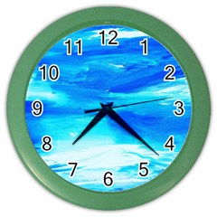 Sky 1 1 Color Wall Clock by bestdesignintheworld