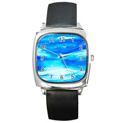 Sky 1 1 Square Metal Watch by bestdesignintheworld