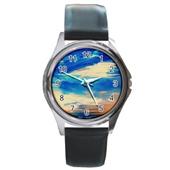 Skydiving 1 1 Round Metal Watch by bestdesignintheworld