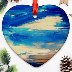 Skydiving 1 1 Heart Ornament (two Sides) by bestdesignintheworld