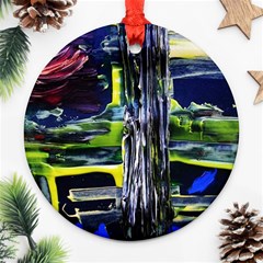 Between Two Moons 7 Ornament (round) by bestdesignintheworld