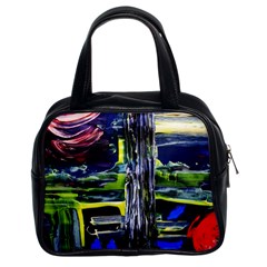 Between Two Moons 7 Classic Handbag (two Sides) by bestdesignintheworld