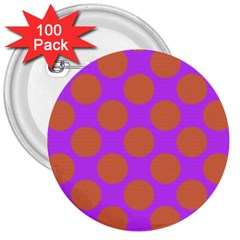 Polka Dots Two Times 7 3  Buttons (100 Pack)  by impacteesstreetwearten