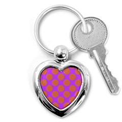 Polka Dots Two Times 7 Key Chain (heart) by impacteesstreetwearten