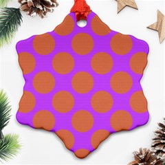 Polka Dots Two Times 7 Ornament (snowflake) by impacteesstreetwearten