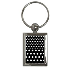 Polka Dots Two Times 11 Black Key Chain (rectangle) by impacteesstreetwearten