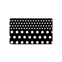 Polka Dots Two Times 11 Black Magnet (name Card) by impacteesstreetwearten