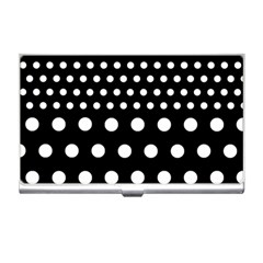 Polka Dots Two Times 11 Black Business Card Holder by impacteesstreetwearten