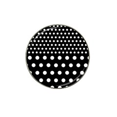 Polka Dots Two Times 11 Black Hat Clip Ball Marker (4 Pack) by impacteesstreetwearten