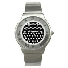 Polka Dots Two Times 11 Black Stainless Steel Watch by impacteesstreetwearten