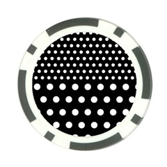 Polka Dots Two Times 11 Black Poker Chip Card Guard by impacteesstreetwearten