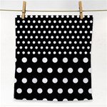 Polka Dots Two Times 11 Black Face Towel Front