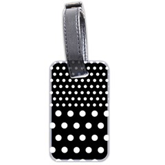 Polka Dots Two Times 11 Black Luggage Tag (two Sides) by impacteesstreetwearten