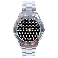 Polka Dots Two Times 11 Black Stainless Steel Analogue Watch by impacteesstreetwearten