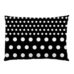 Polka Dots Two Times 11 Black Pillow Case (two Sides) by impacteesstreetwearten