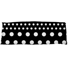 Polka Dots Two Times 11 Black Body Pillow Case (dakimakura) by impacteesstreetwearten