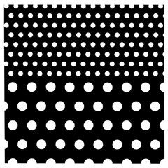 Polka Dots Two Times 11 Black Wooden Puzzle Square by impacteesstreetwearten