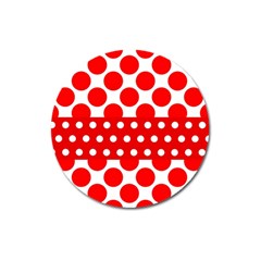 Polka Dots Two Times 9 Magnet 3  (round) by impacteesstreetwearten