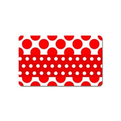 Polka Dots Two Times 9 Magnet (name Card) by impacteesstreetwearten