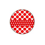 Polka Dots Two Times 9 Hat Clip Ball Marker Front