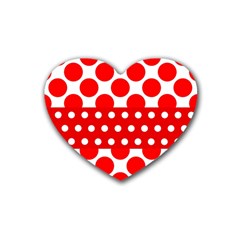 Polka Dots Two Times 9 Heart Coaster (4 Pack)  by impacteesstreetwearten