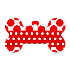 Polka Dots Two Times 9 Dog Tag Bone (one Side) by impacteesstreetwearten