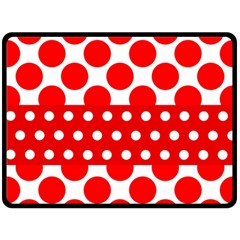 Polka Dots Two Times 9 Fleece Blanket (large)  by impacteesstreetwearten