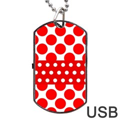 Polka Dots Two Times 9 Dog Tag Usb Flash (two Sides) by impacteesstreetwearten